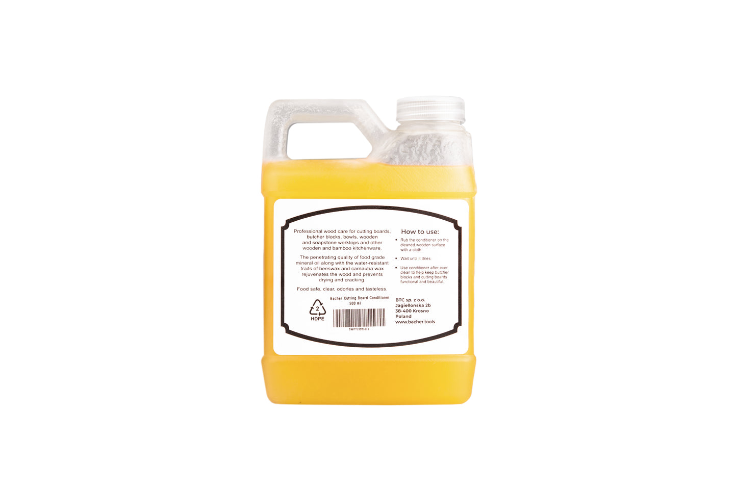 Odżywka z woskiem do impregnacji drewnianych desek do krojenia 500 ml