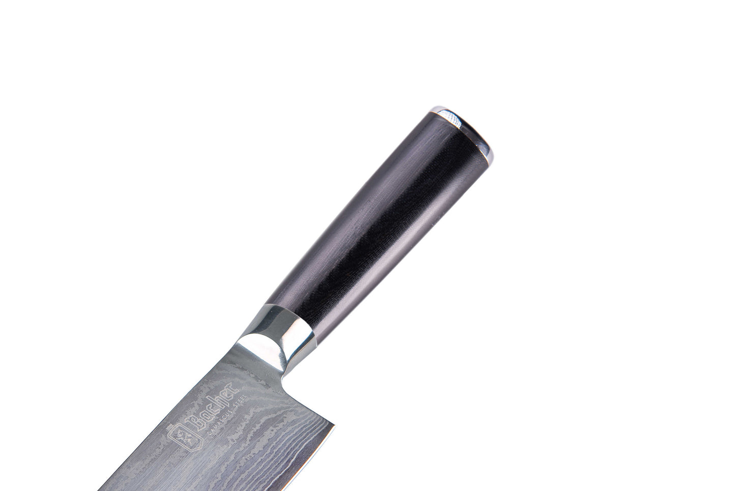 Chef's knife, Damascus steel 20 cm, black