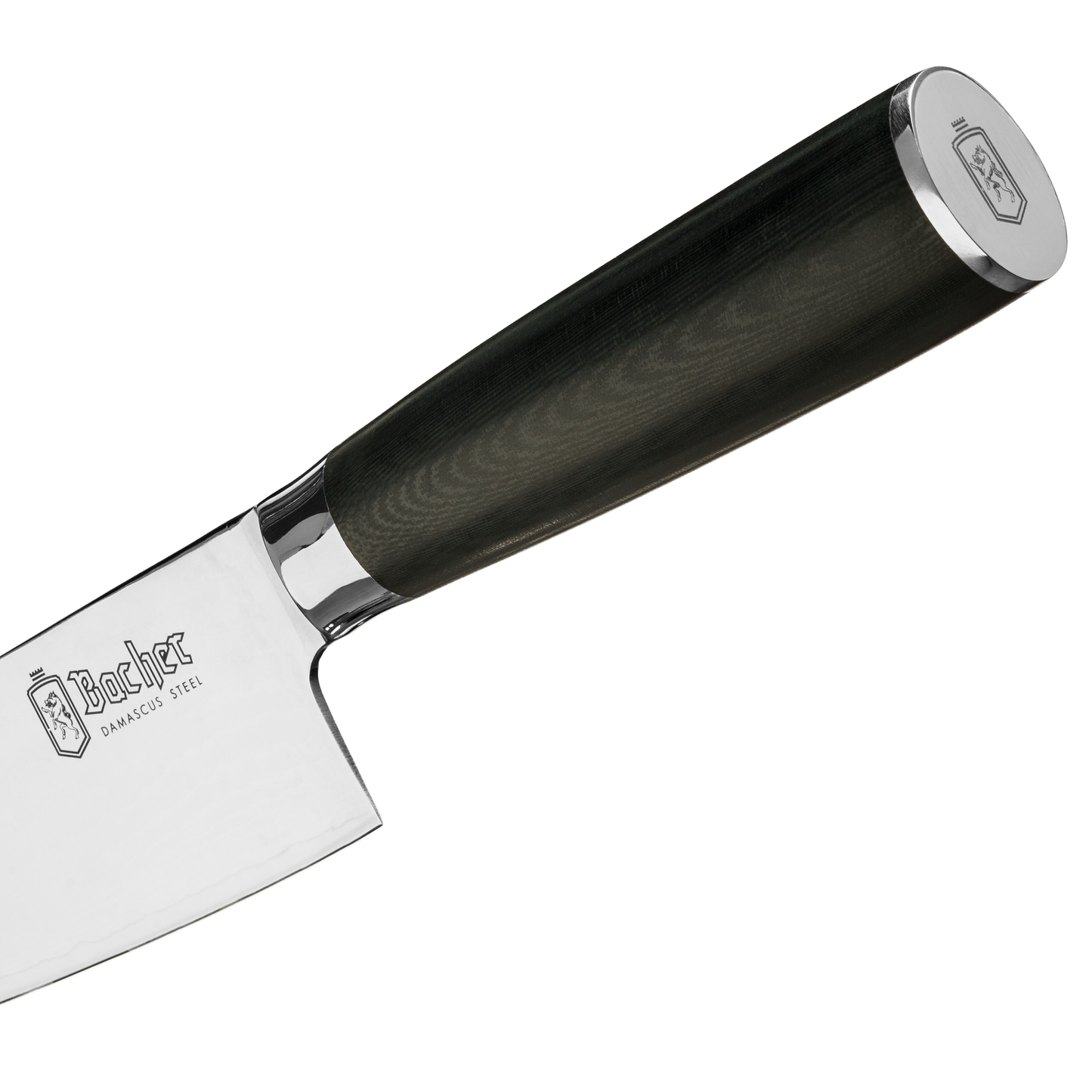 Chef's knife, Damascus steel 20 cm, black